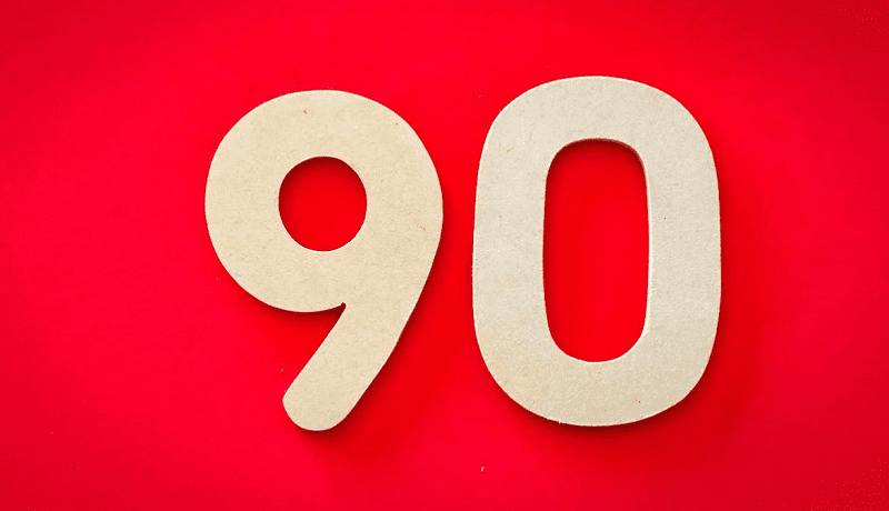 Messages et SMS pour un 90ème anniversaire