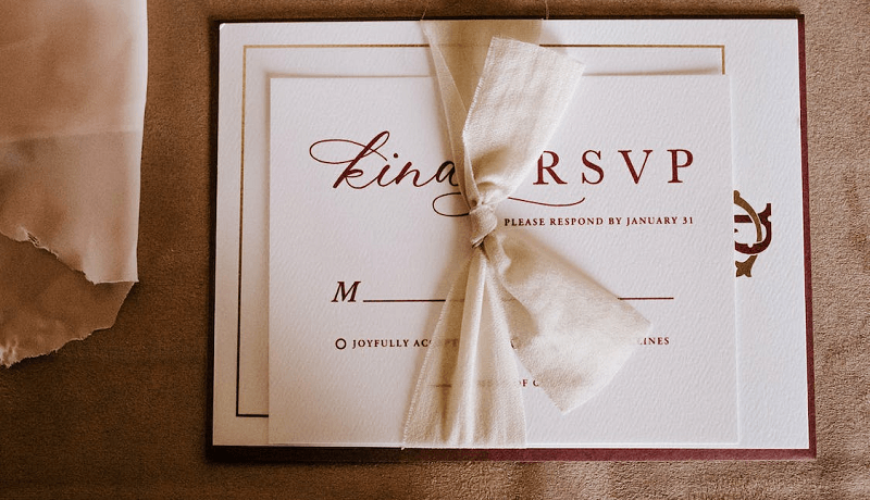 Exemples de RSVP pour un mariage