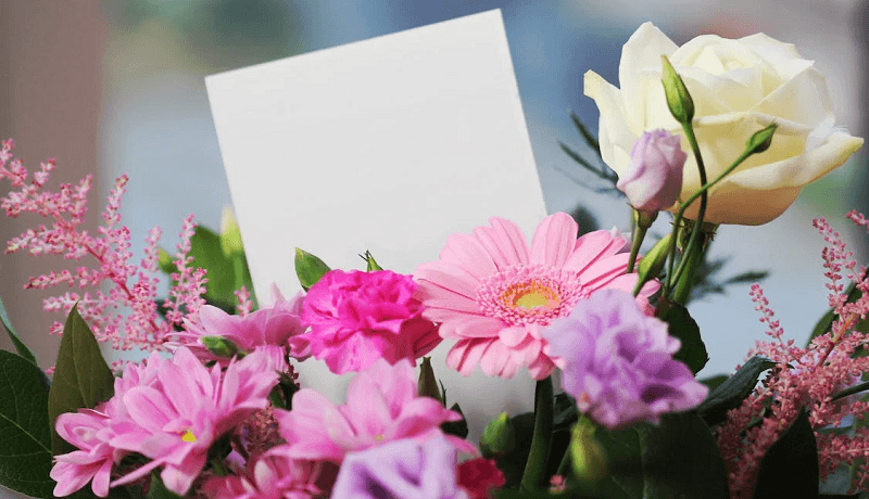 Messages de remerciement pour des fleurs